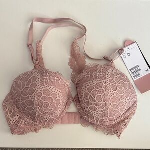 NWT H&M Blush Lace Bra Size 32C
